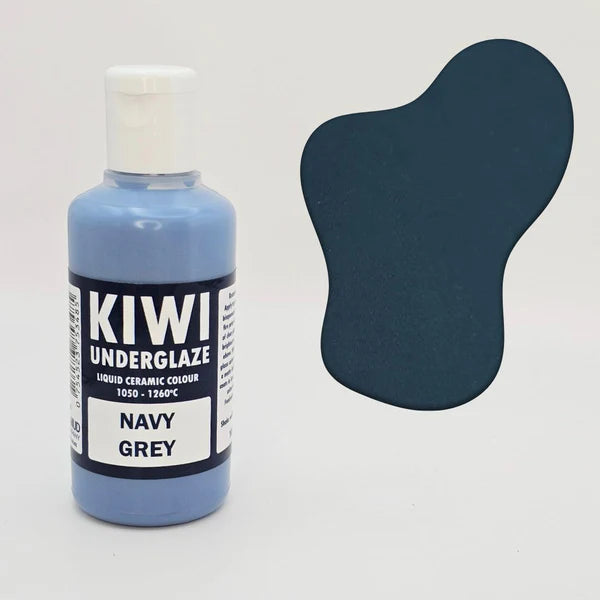 Navy Grey Kiwi Underglaze